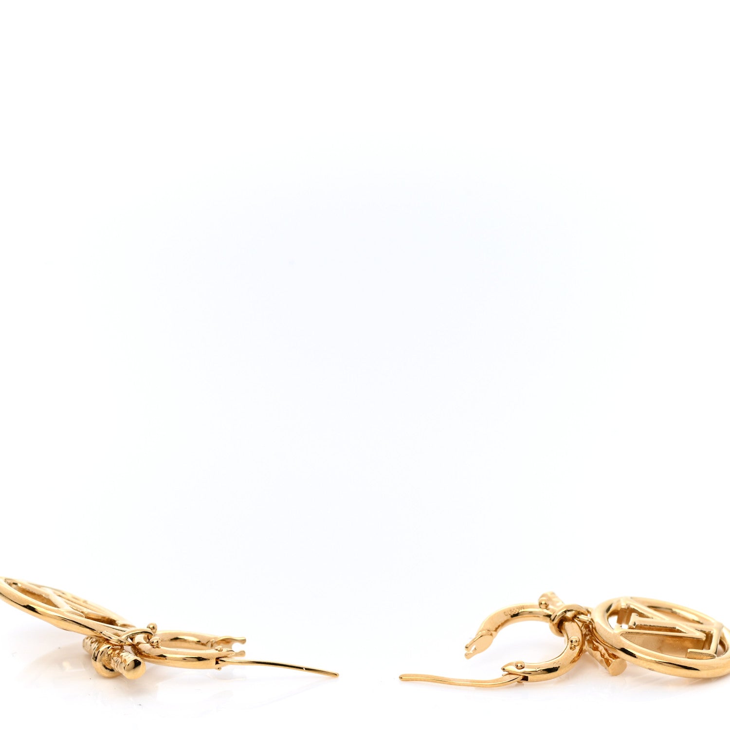 Louis Vuitton Baby Louise Earrings Gold 3 of 7
