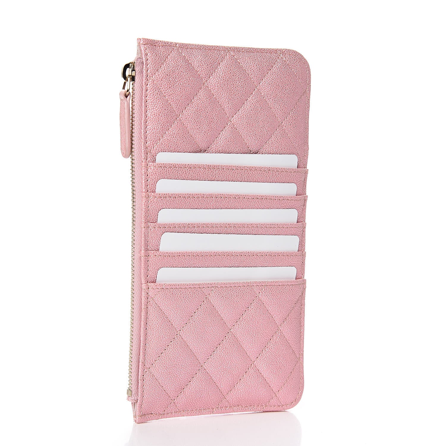 Chanel Iridescent Caviar Quilted Classic iPhone Pouch Rose Pink 3 of 8
