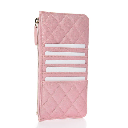 Chanel Iridescent Caviar Quilted Classic iPhone Pouch Rose Pink 3 of 8