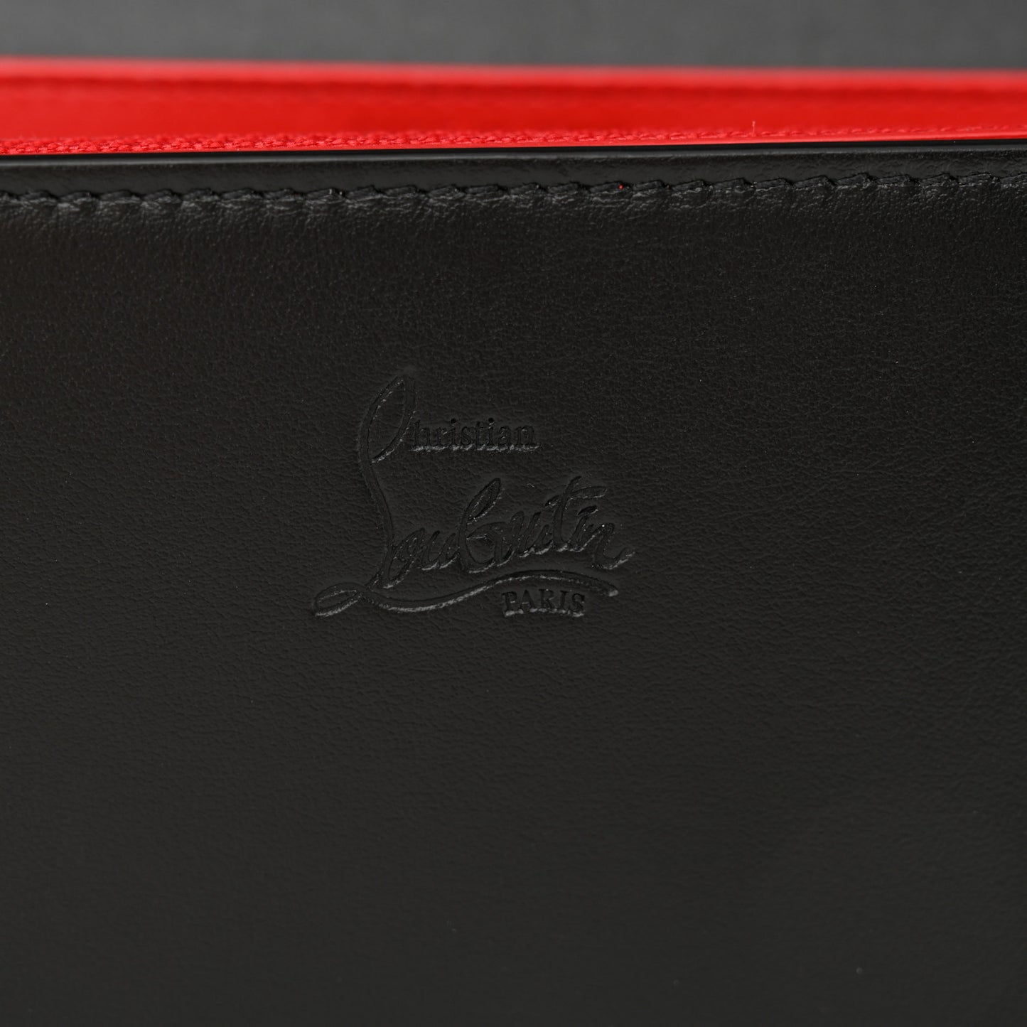 Calfskin Spikes Paloma Clutch Black Gunmetal