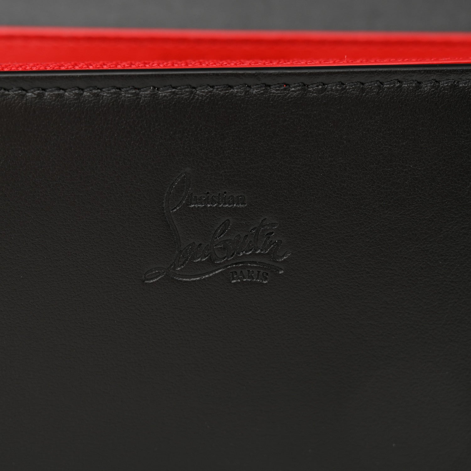 Christian Louboutin Calfskin Spikes Paloma Clutch Black Gunmetal 7 of 10