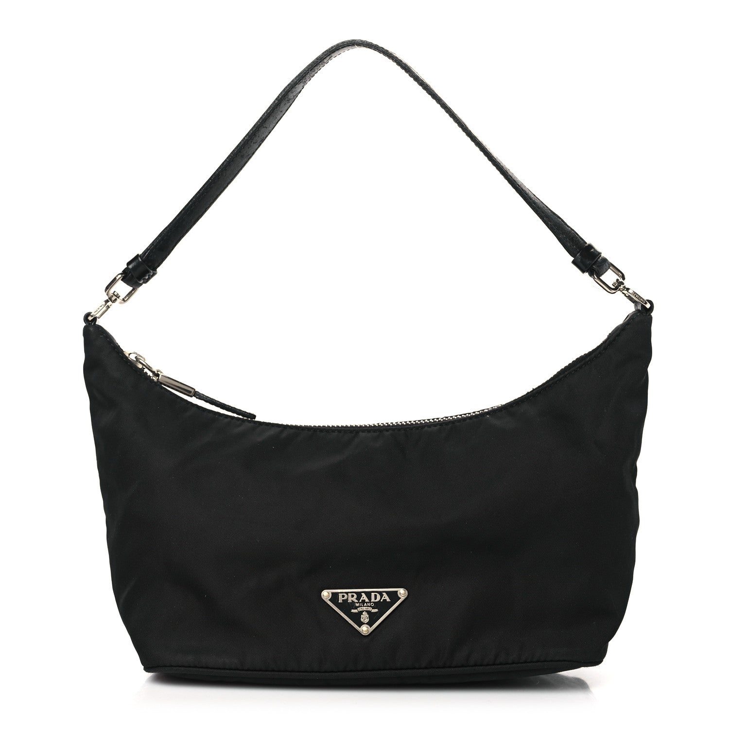 Prada Tessuto Nylon Pochette Bag Black 1 of 9
