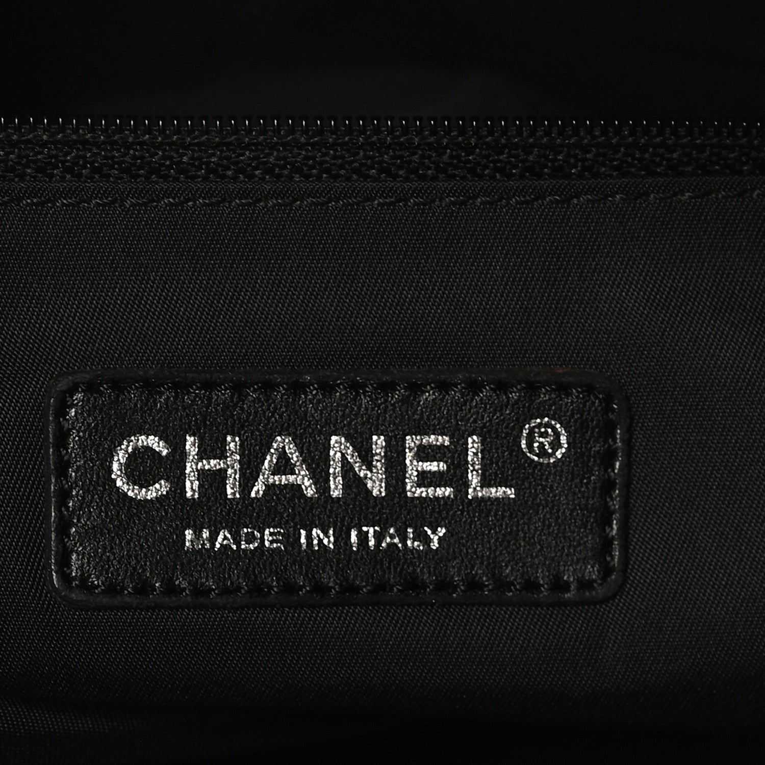 Chanel Coated Canvas Quilted Large Paris Biarritz Tote Black 6 of 10