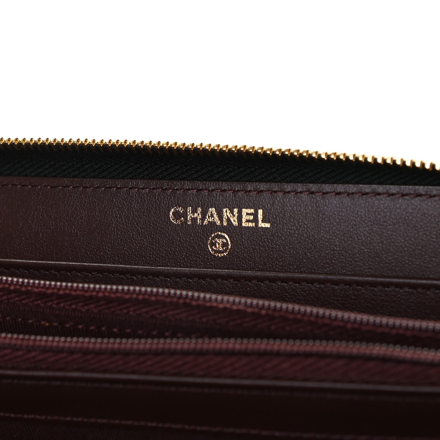 Caviar Quilted Large Gusset Zip Around Wallet Black