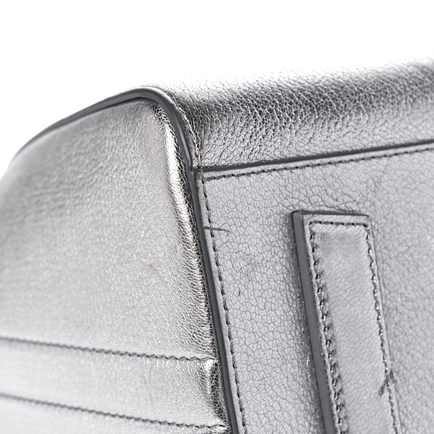 Givenchy Metallic Sugar Goatskin Small Antigona Silver 7 of 17