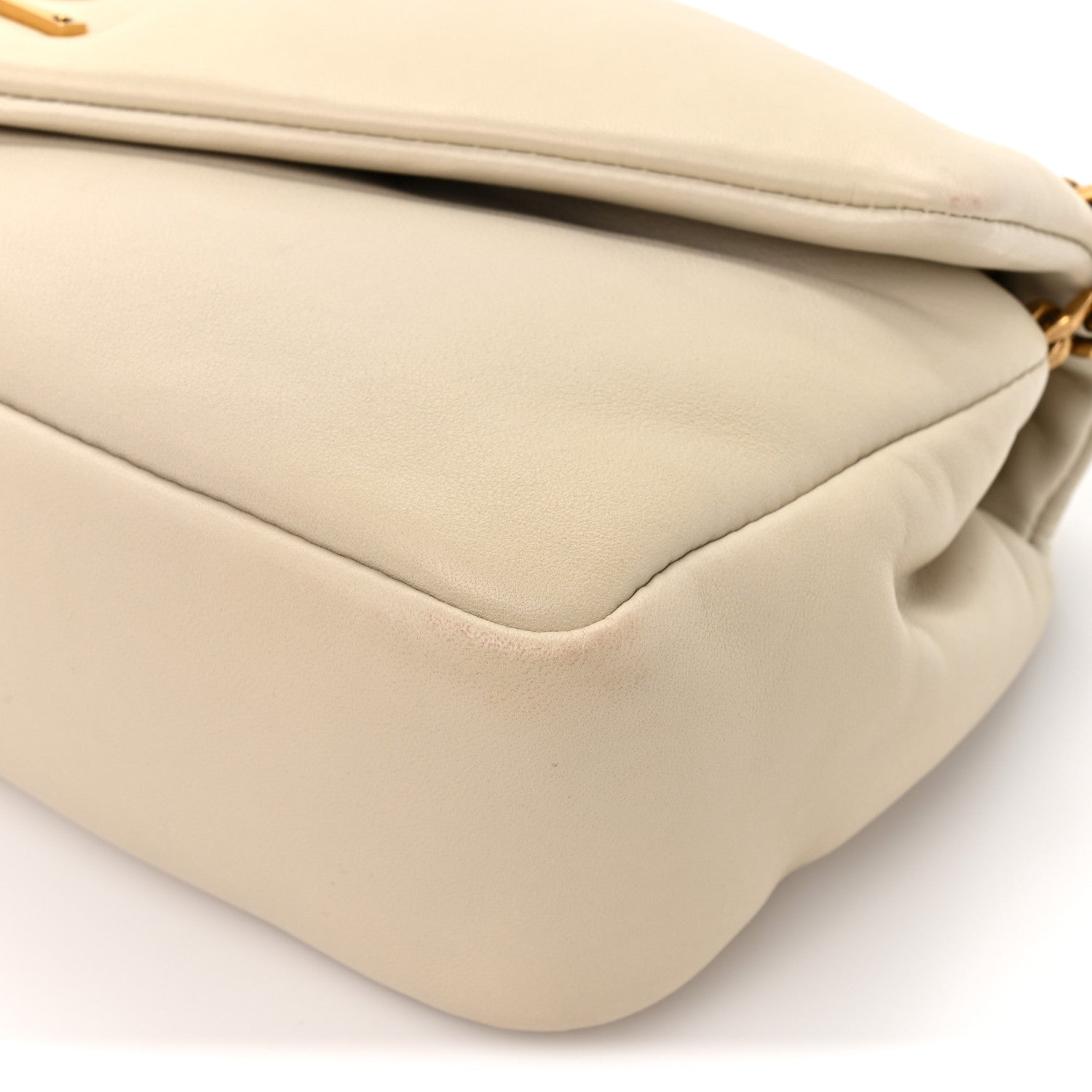 Saint Laurent Plunged Lambskin Calypso Blanc Vintage 8 of 12