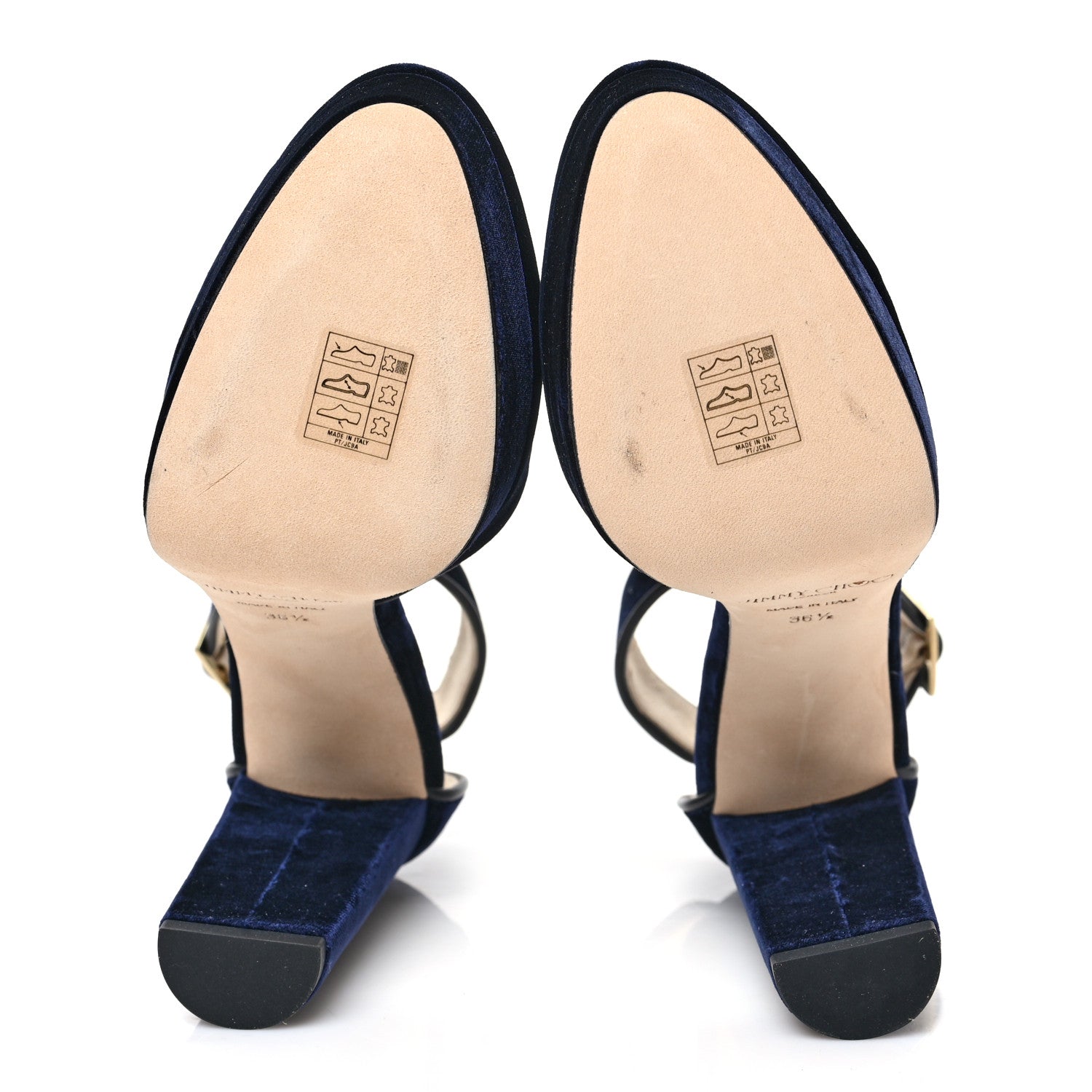 Jimmy Choo Velvet Daphne 120 Pumps 36.5 Navy 5 of 7
