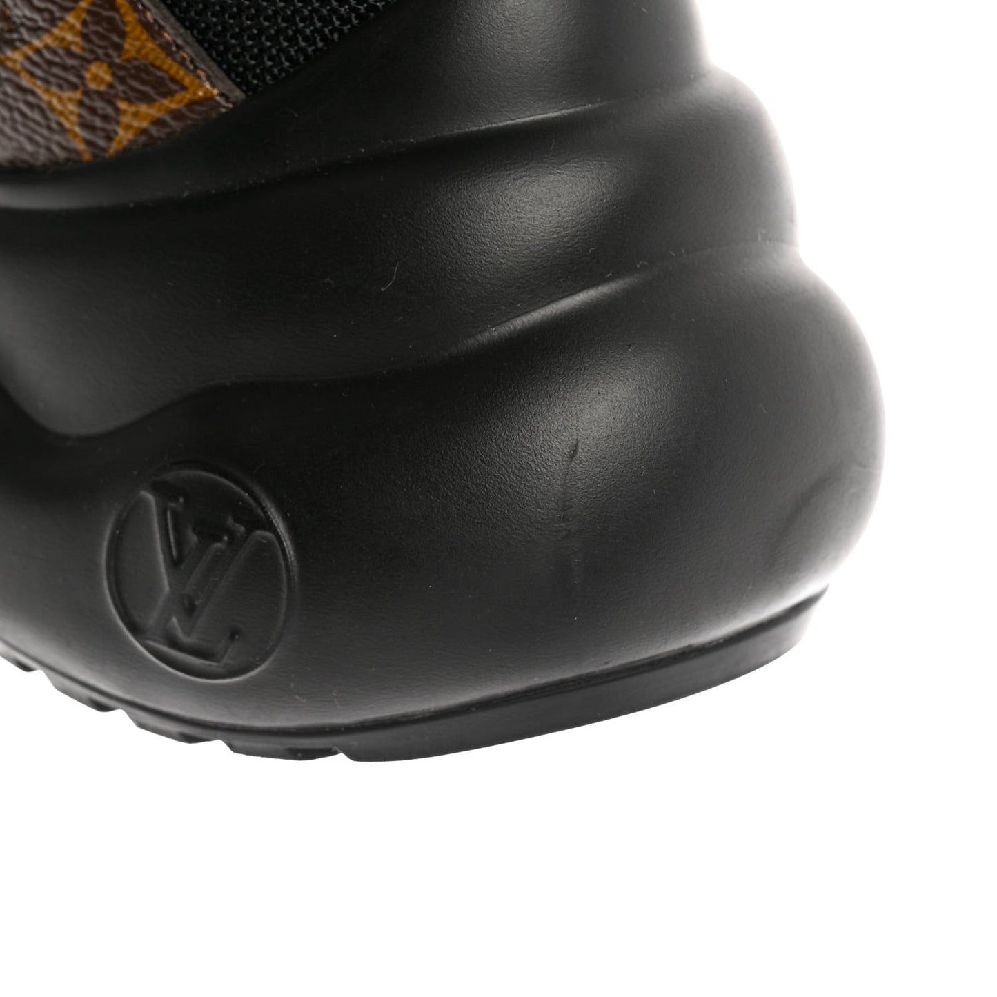 Calfskin Patent Monogram LV Archlight Sneakers 38.5 Black