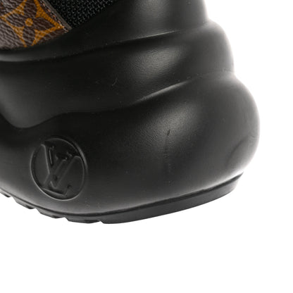 Louis Vuitton Calfskin Patent Monogram LV Archlight Sneakers 38.5 Black 9 of 10