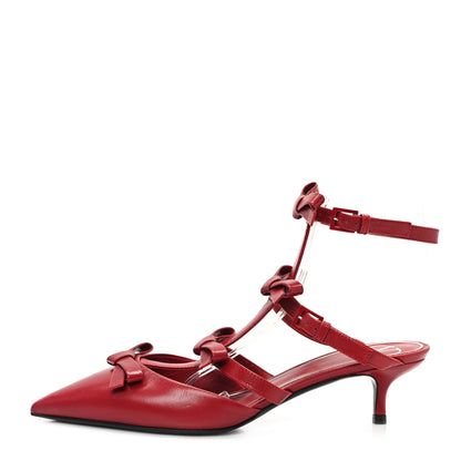 Valentino Garavani Nappa French Bow Gladiator 45mm Sandals 36.5 Rosso Valentino 1 of 9