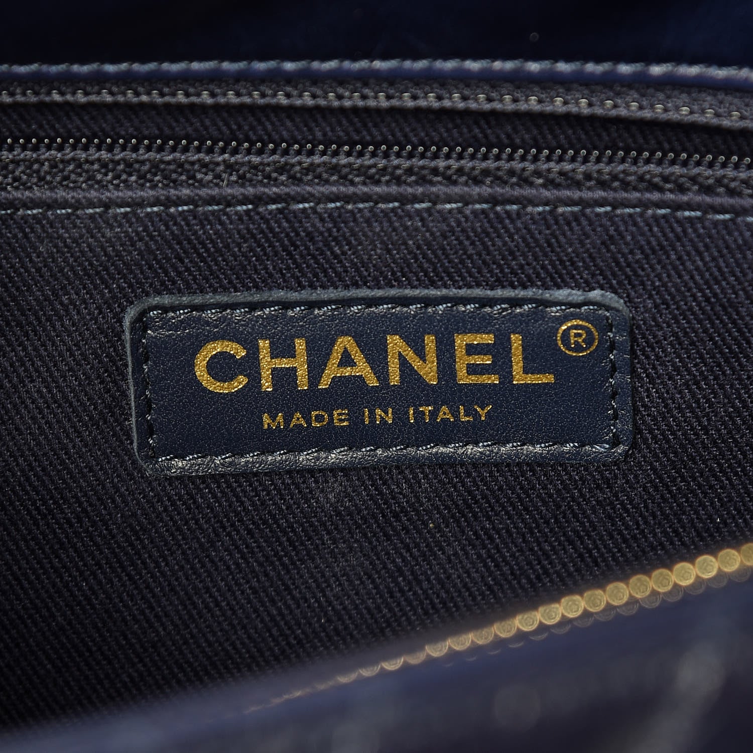 Chanel Calfskin Chevron Quilted Medium Coco Handle Flap Blue 6 of 10