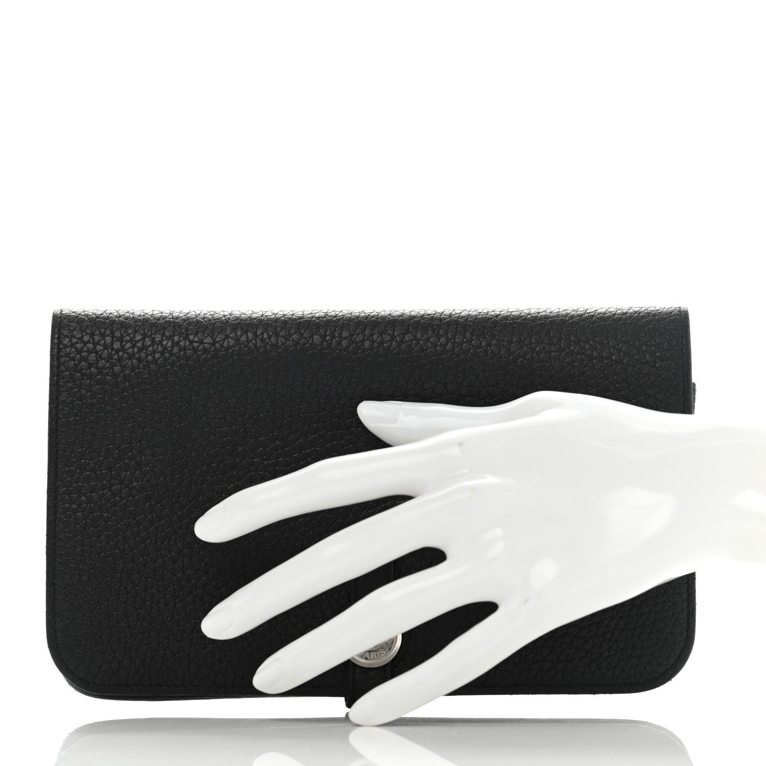 Hermes Togo Dogon Duo Wallet Black 2 of 11