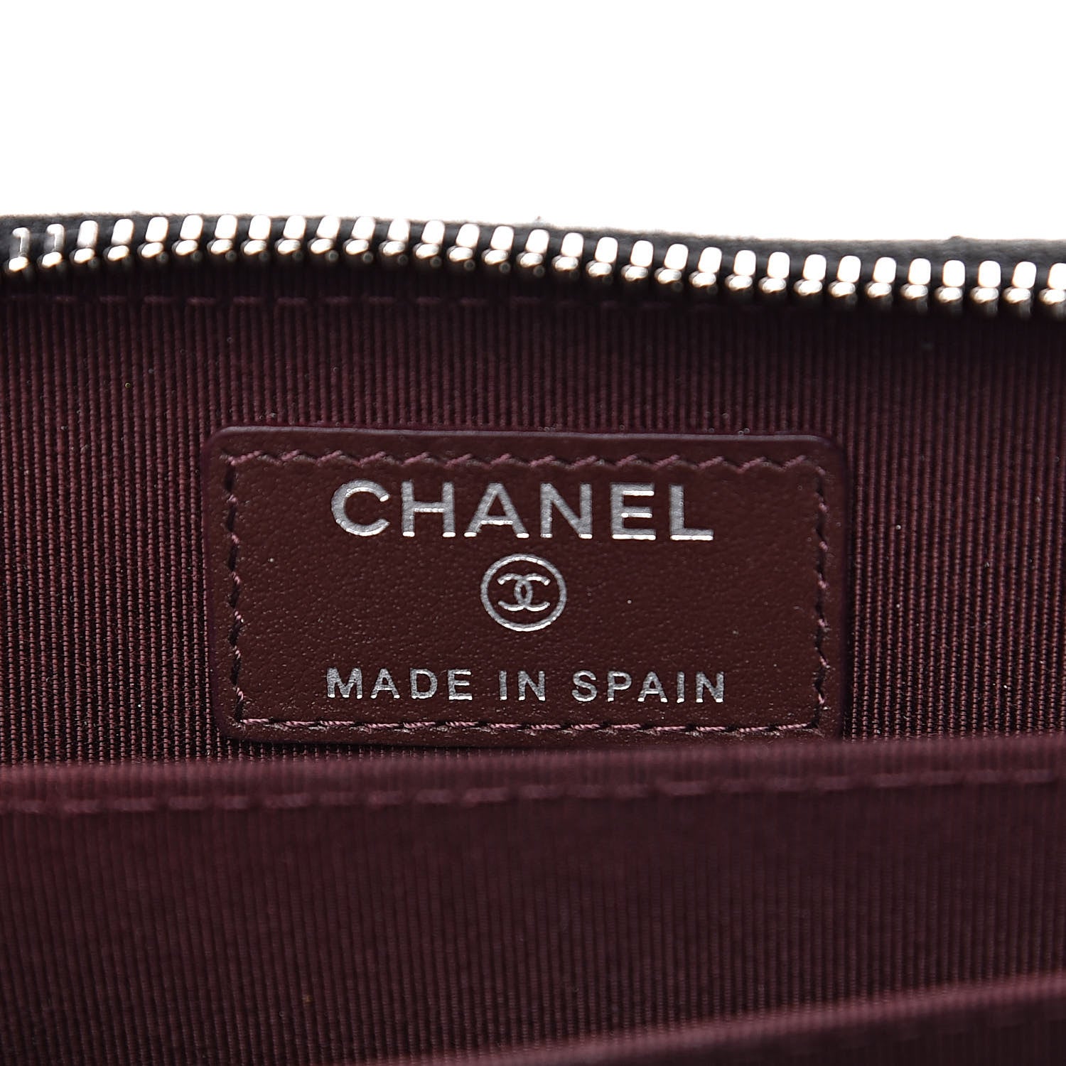 Chanel Caviar Quilted Zip Coin Purse Black 6 of 8