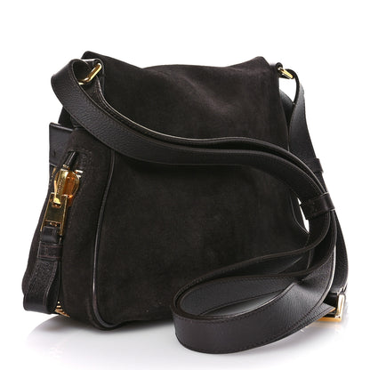 Tom Ford Suede Calfskin Jennifer Crossbody Brown 3 of 15