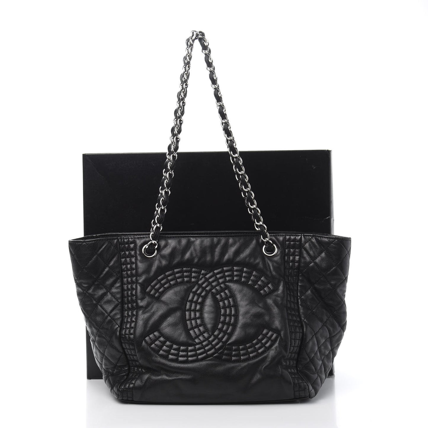 Calfskin Coco Bengal Tote Black