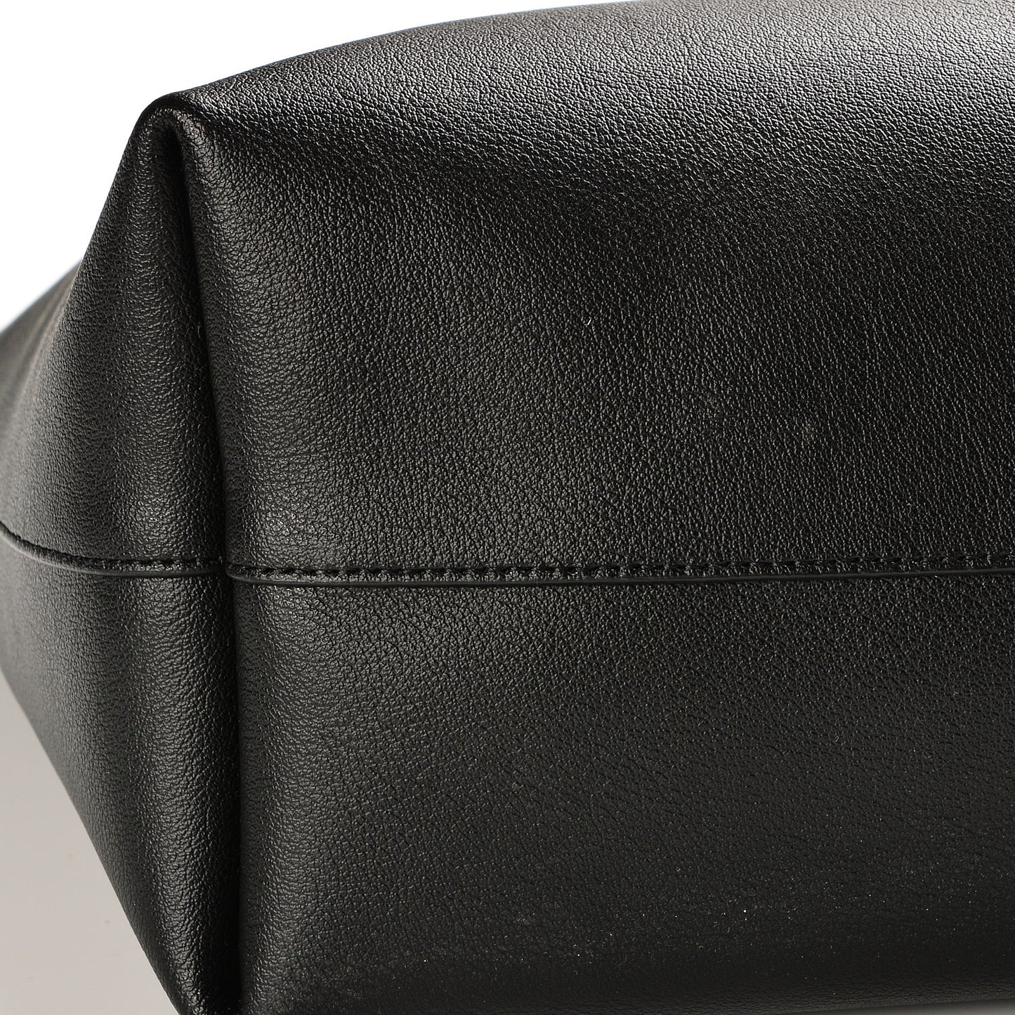 Calfskin Large Shopping Tote Black