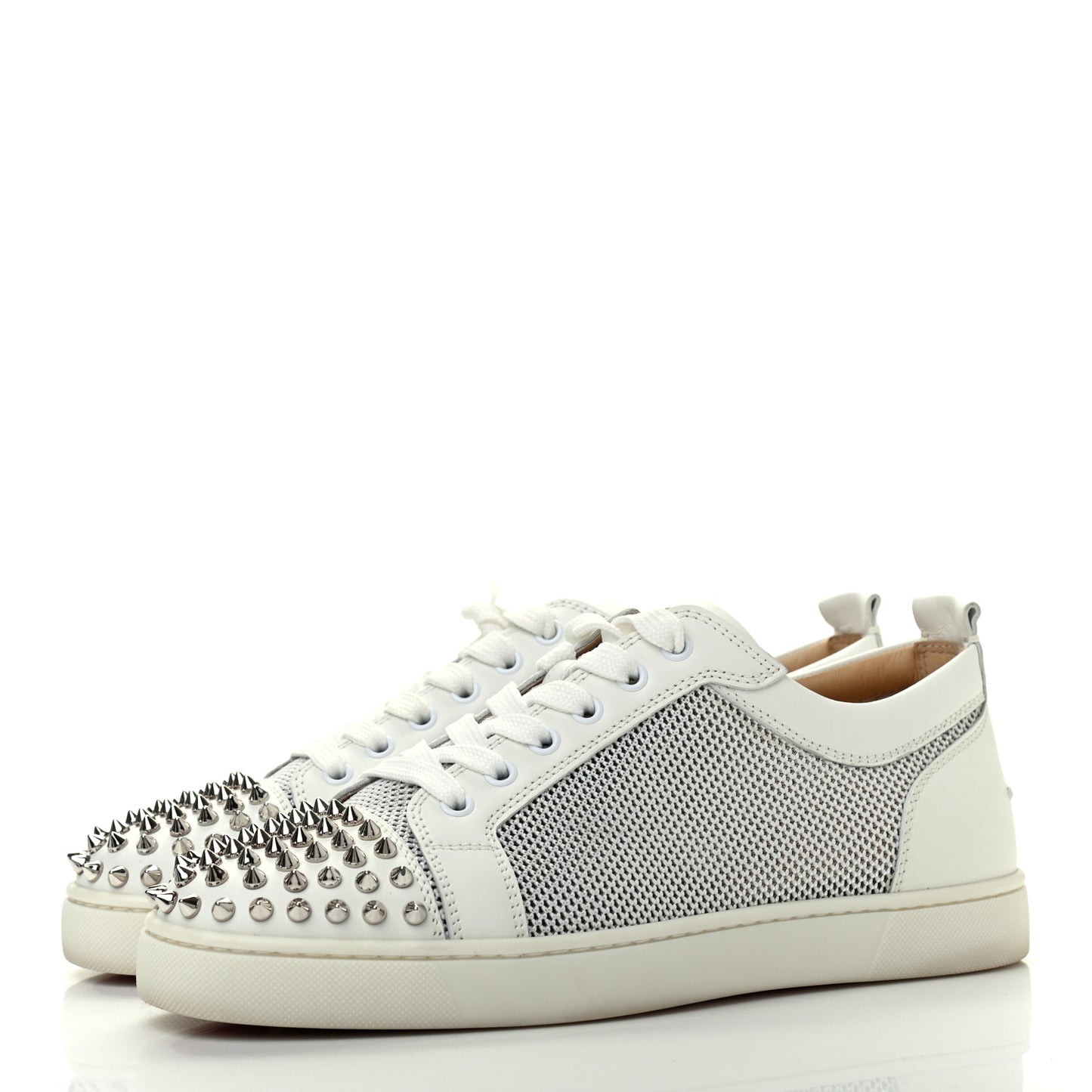 Nappa Spikes Womens Vieira Flat Sneakers 41 Latte Light Gold