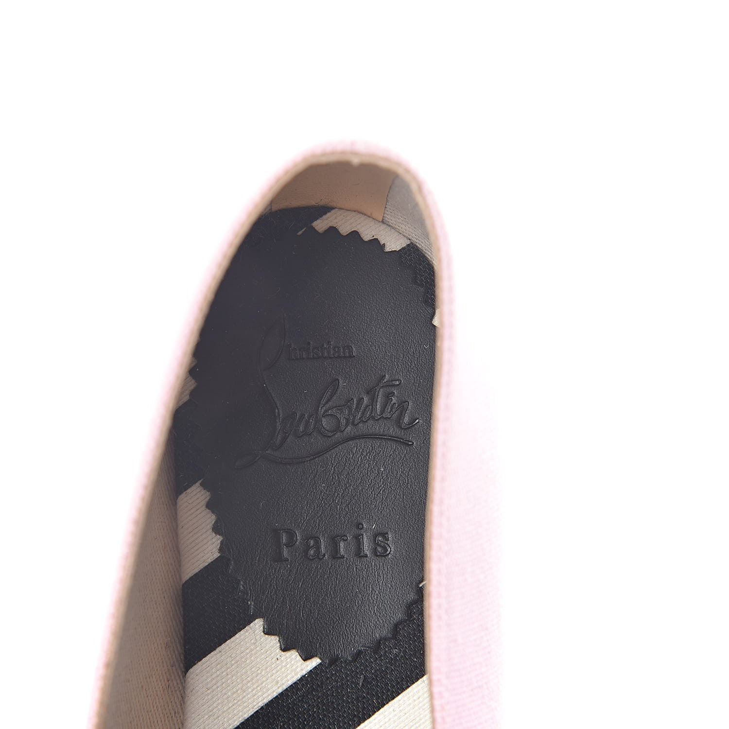 Christian Louboutin CHRISTIAN LOUBOUTIN Canvas Lougalia Appliqued Cario Loubi Flat Espadrilles 37 Dolly 5 of 8