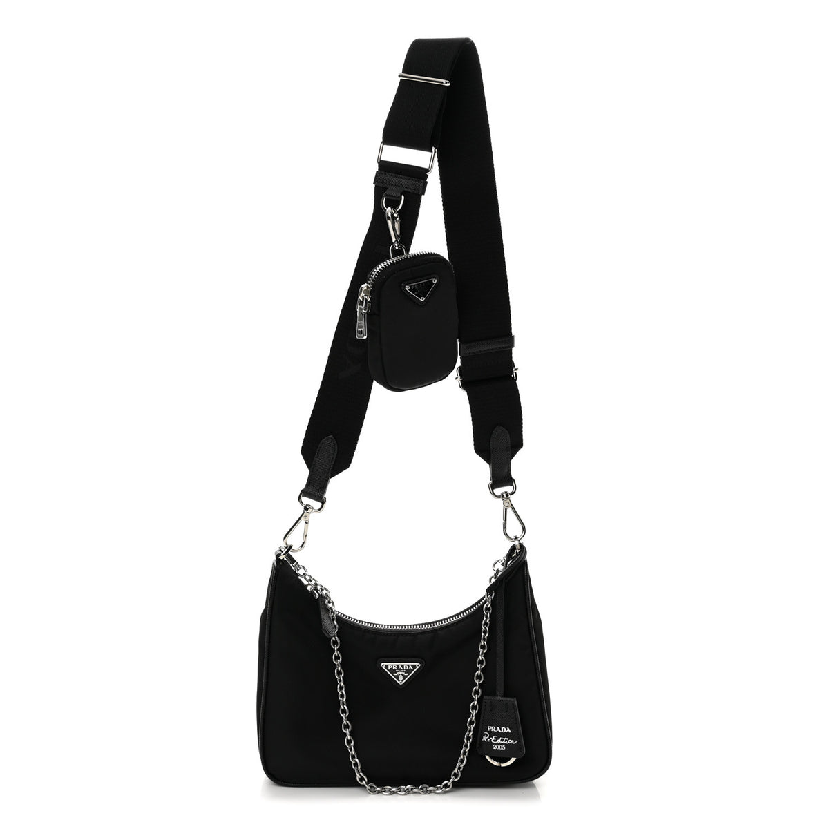 Nylon Re-Edition 2005 Shoulder Bag Black