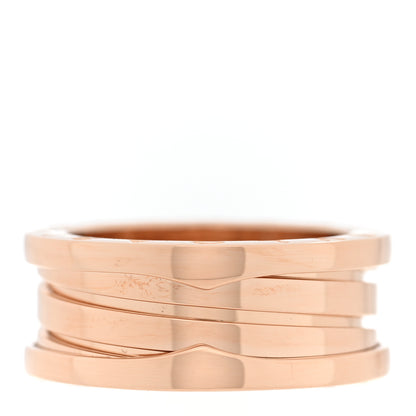 Bulgari 18K Rose Gold B.Zero1 Three-Band Ring 55 7.25 3 of 5