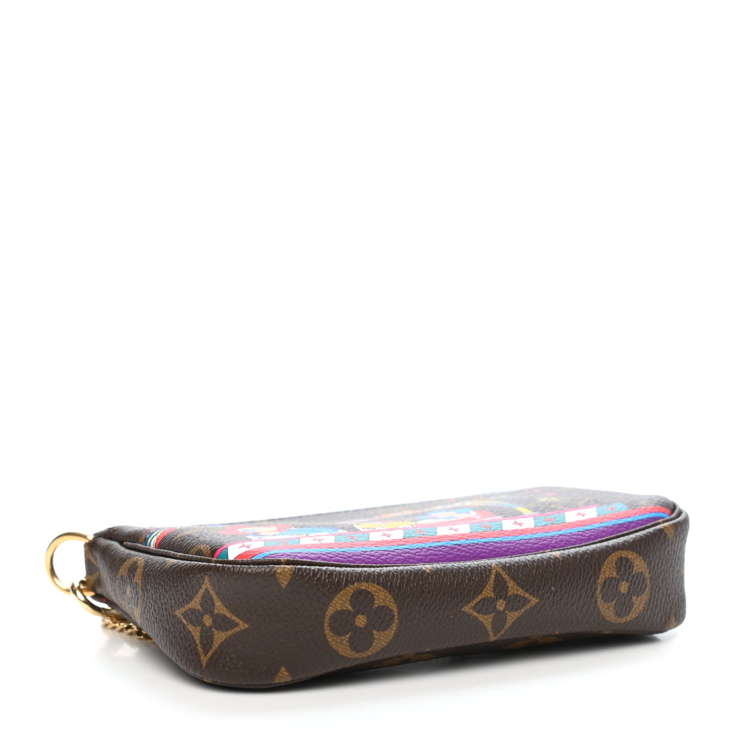 Louis Vuitton Monogram 2020 Christmas Animation Bumper Cars Mini Pochette Accessories Coquelicot 4 of 7