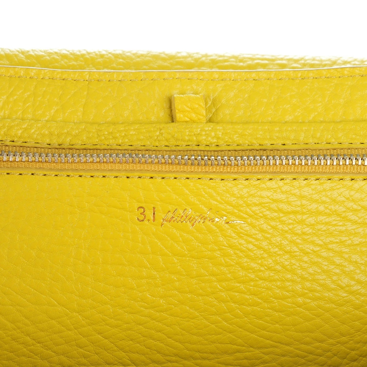 3.1 Calfskin Large Pashli Satchel Lemon Yellow