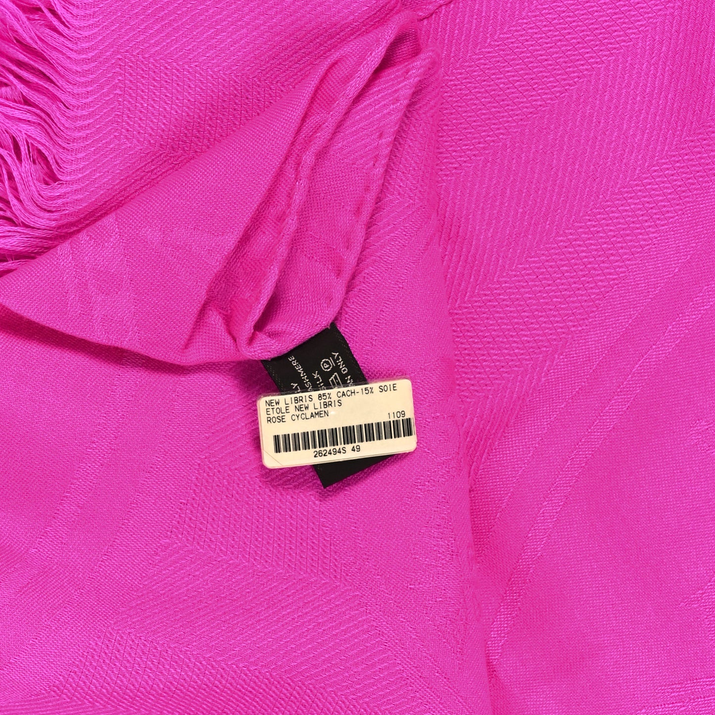 Cashmere Silk New Libris Stole Rose Cyclamen