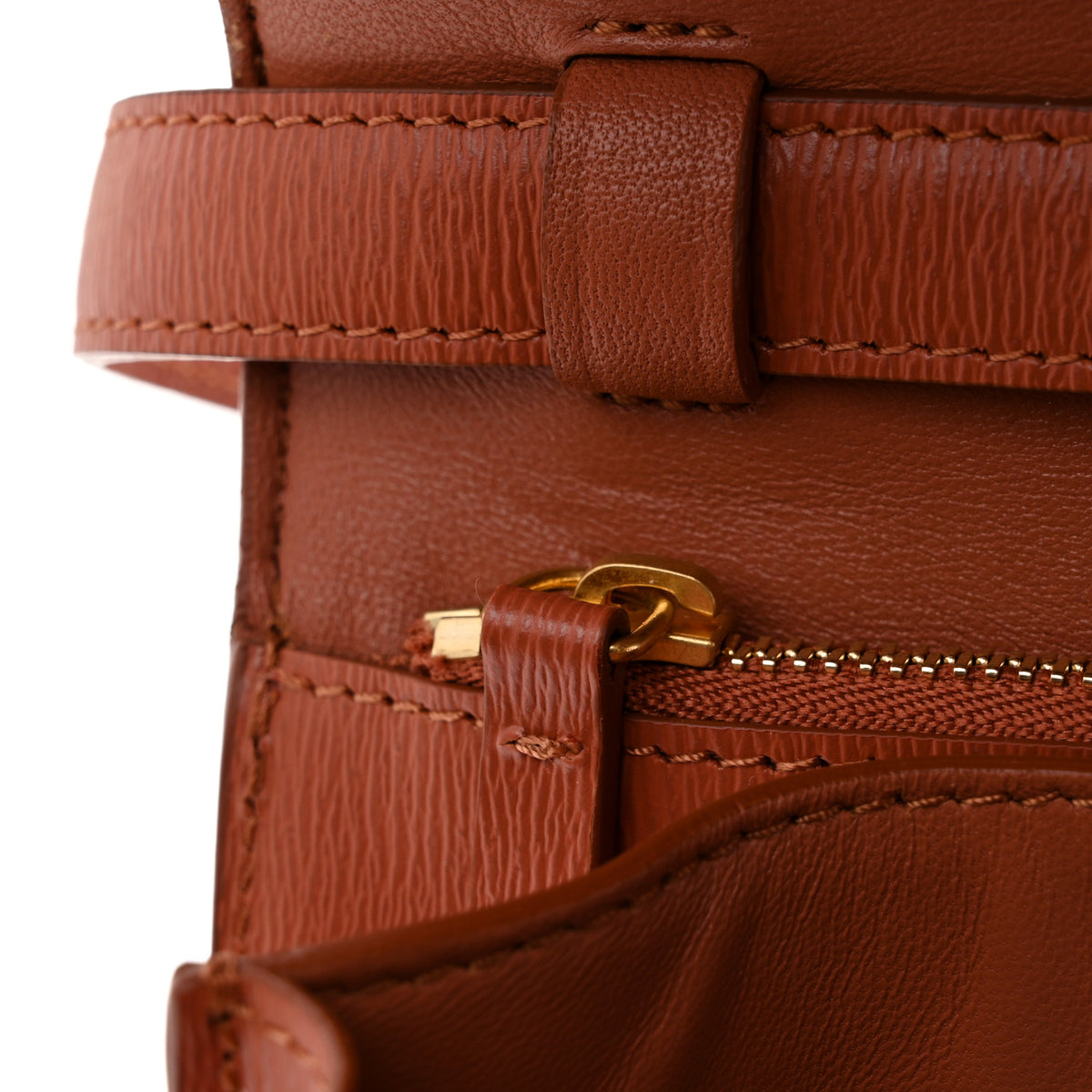 Liege Calfskin Medium Classic Box Flap Bag Terracotta