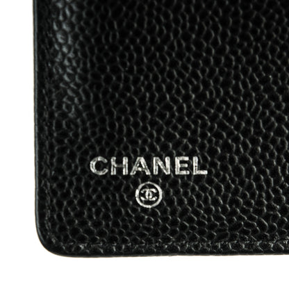 Chanel Caviar Quilted Yen Wallet Black 6 of 7