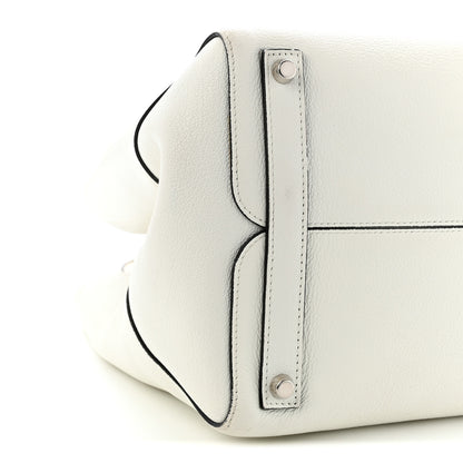 Christian Dior Supple Grained Calfskin Large Open Bar Tote White 9 of 13