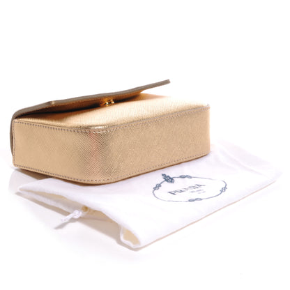 Prada Saffiano Box Clutch Platino 4 of 11