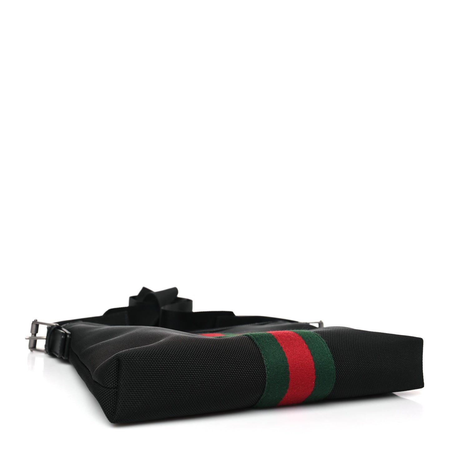 Techno Canvas Web Messenger Bag Black
