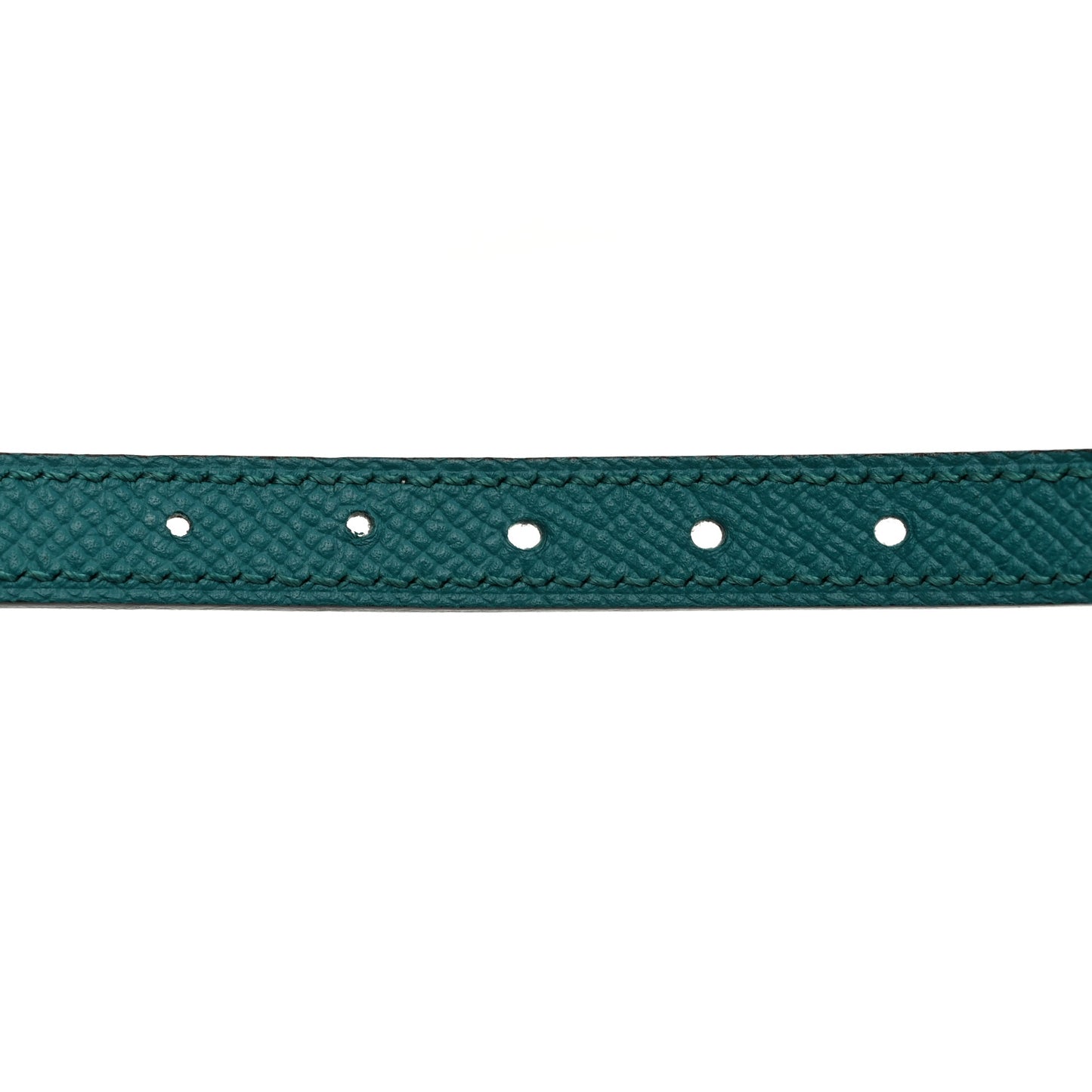 Swift Epsom 13mm Romance Belt 75 Gold Bleu Paon