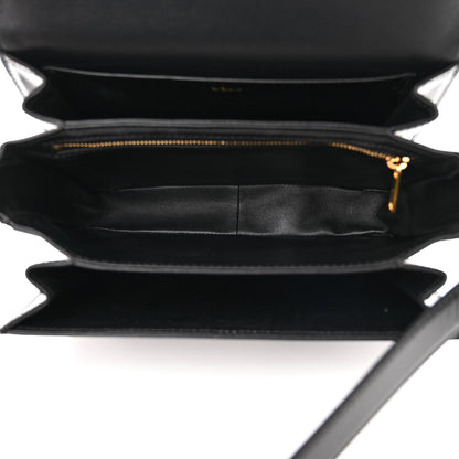 Celine Shiny Calfskin Medium Triomphe Black 5 of 12
