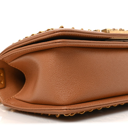 Chanel Caviar Quilted Small Chain Around Boy Flap Dark Beige 8 of 9