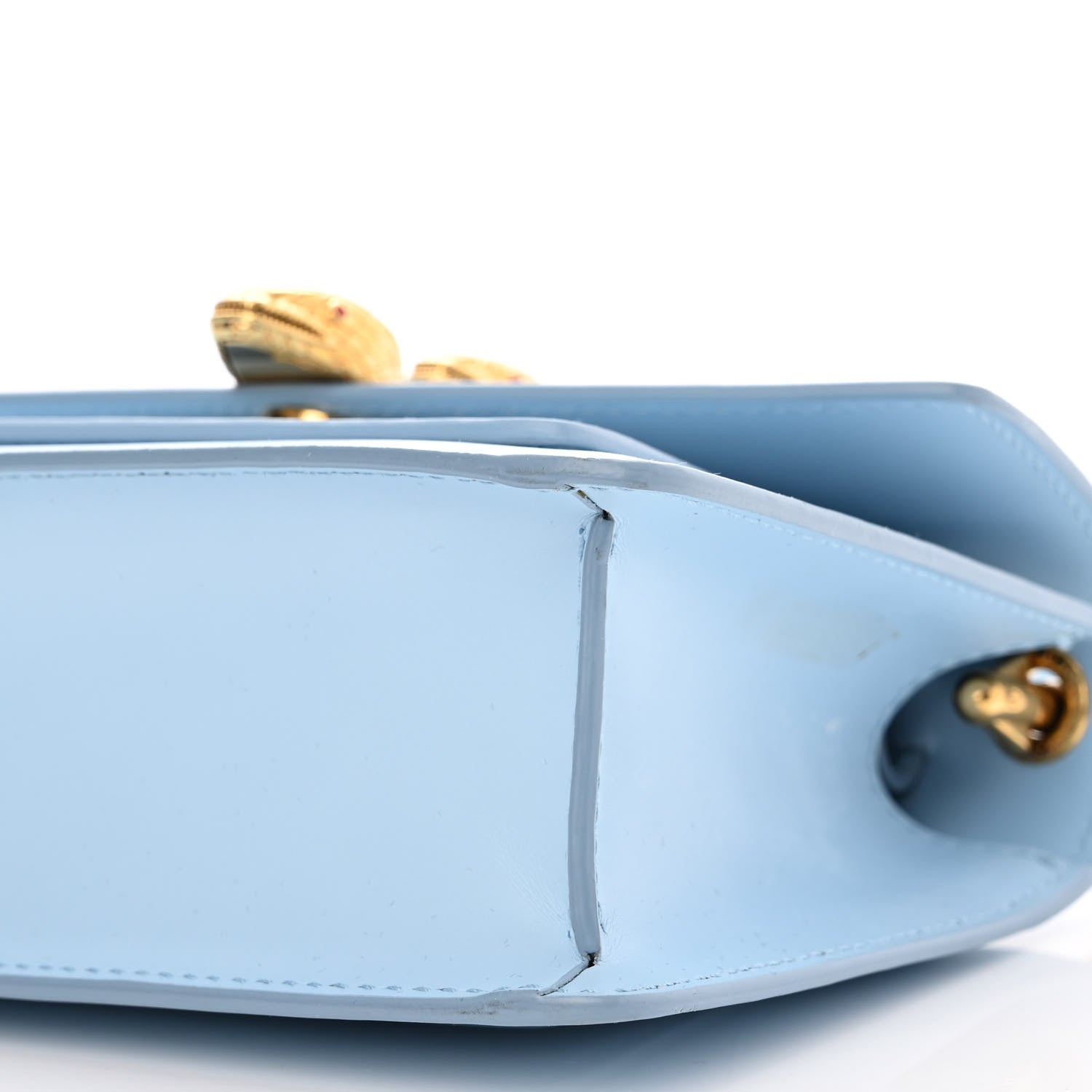 Bulgari x ALEXANDER WANG Calfskin Serpenti Top Handle Belt Bag Baby Blue 10 of 12