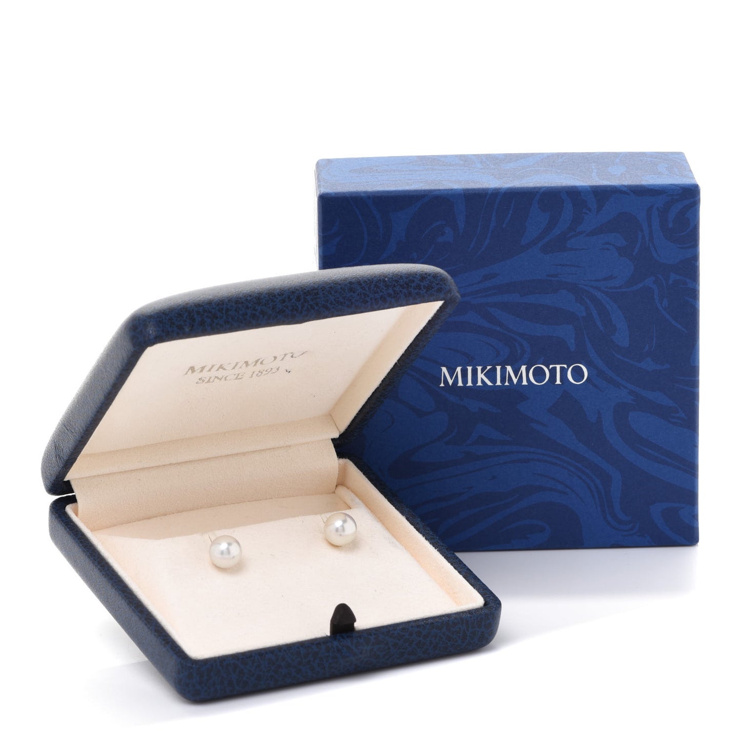 18K Yellow Gold 8mm Pearl Stud Earrings