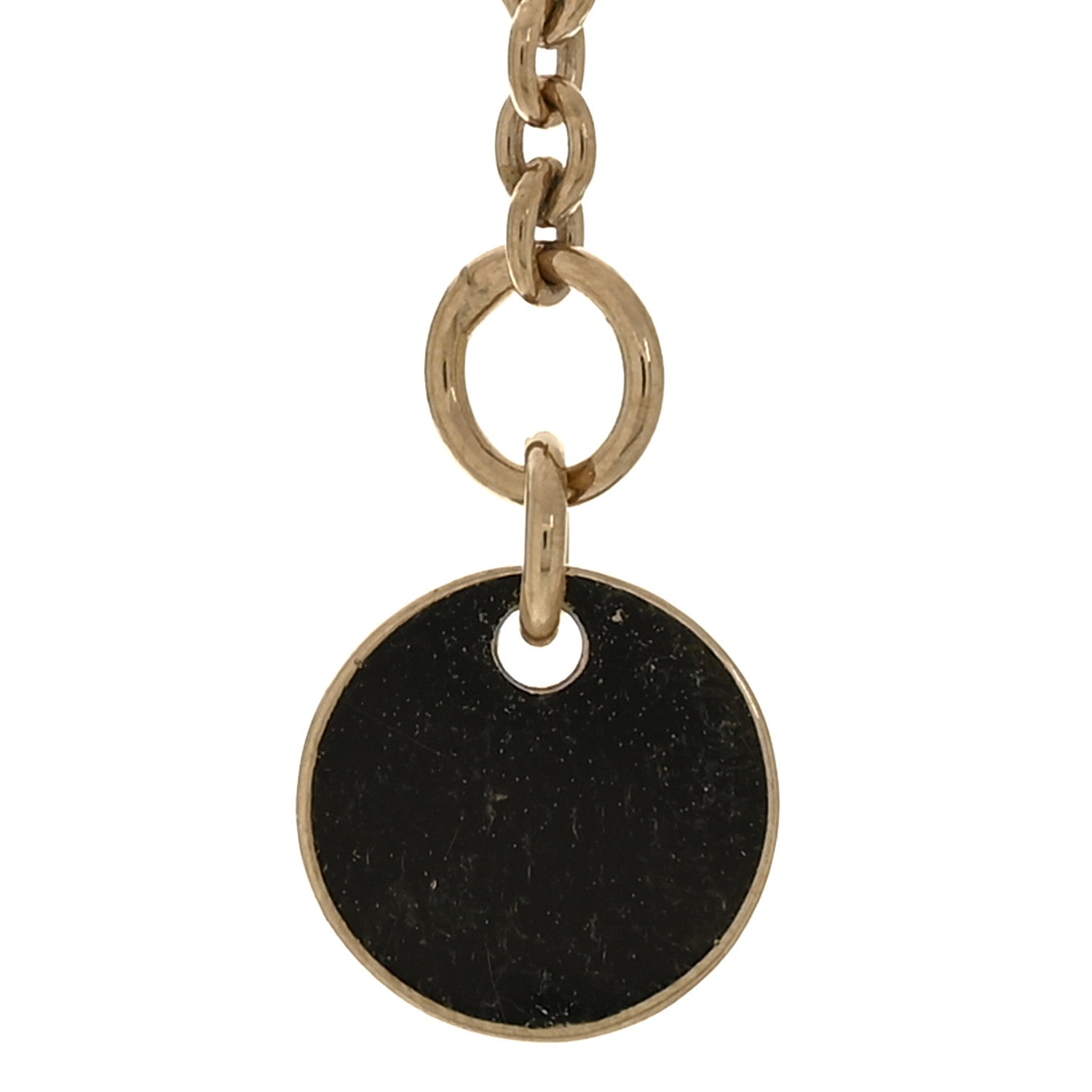 Christian Dior Metal Crystal Clair D Lune Necklace Gold 1864137