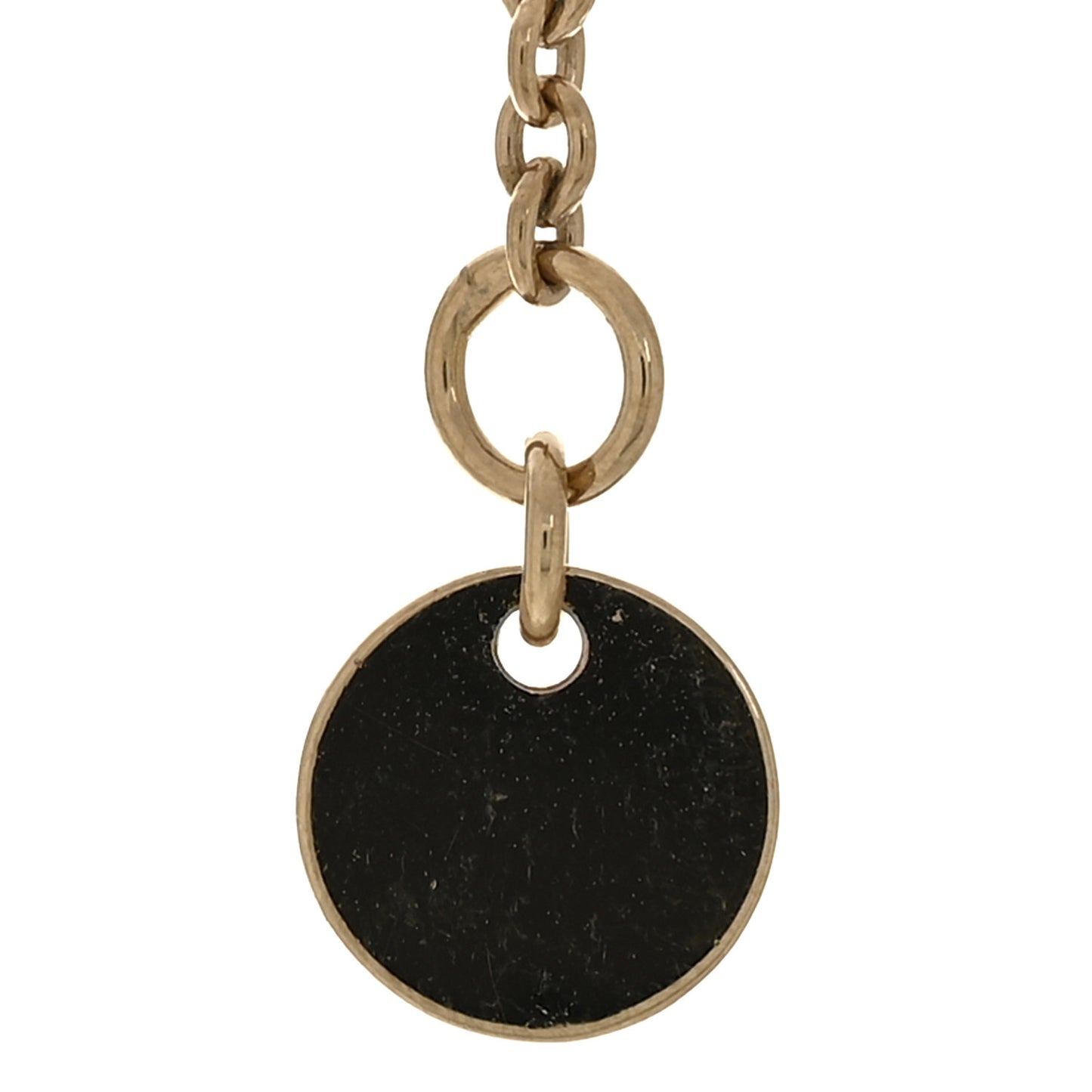 Metal Crystal Clair D Lune Necklace Gold