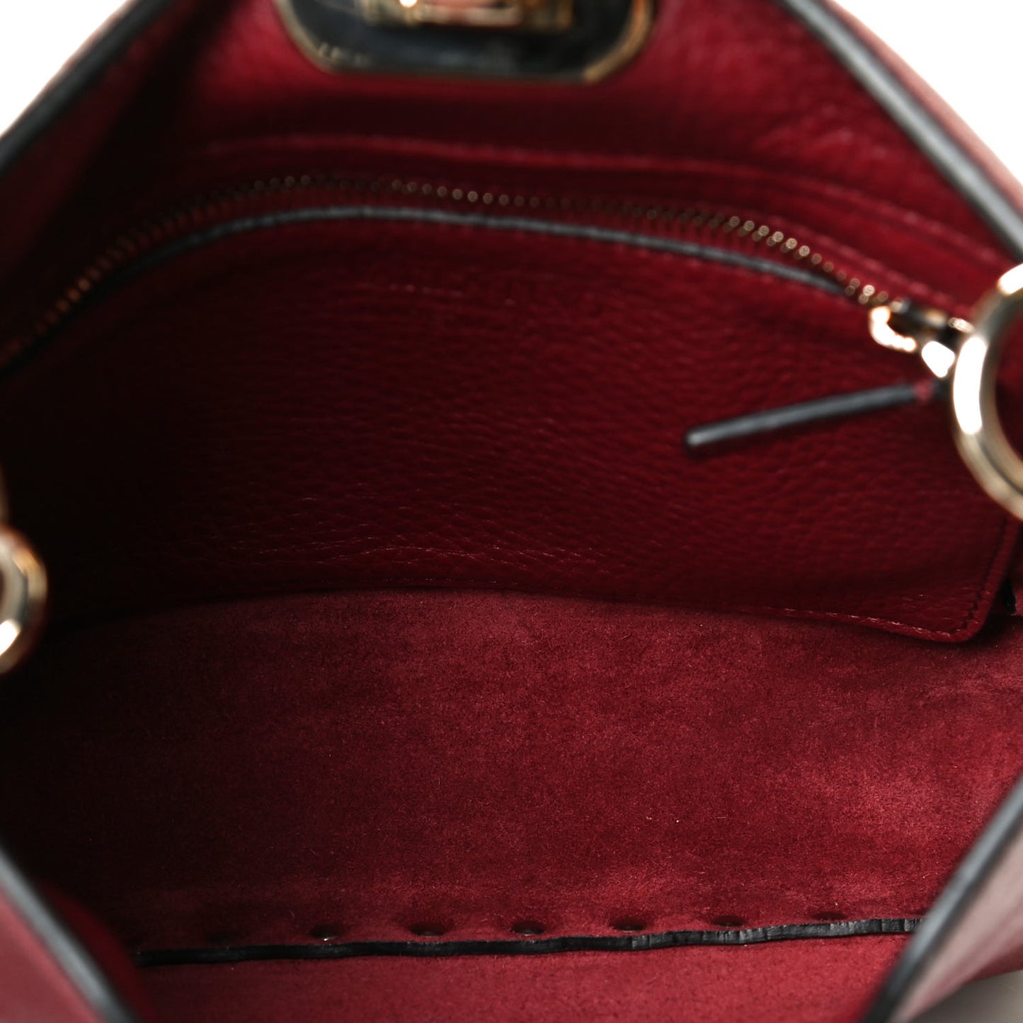 Pebbled Calfskin Mini Rockstud Flip-Lock Messenger Bag Rubino