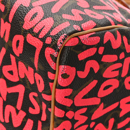 Louis Vuitton Monogram Graffiti Speedy 30 Fuchsia 11 of 11