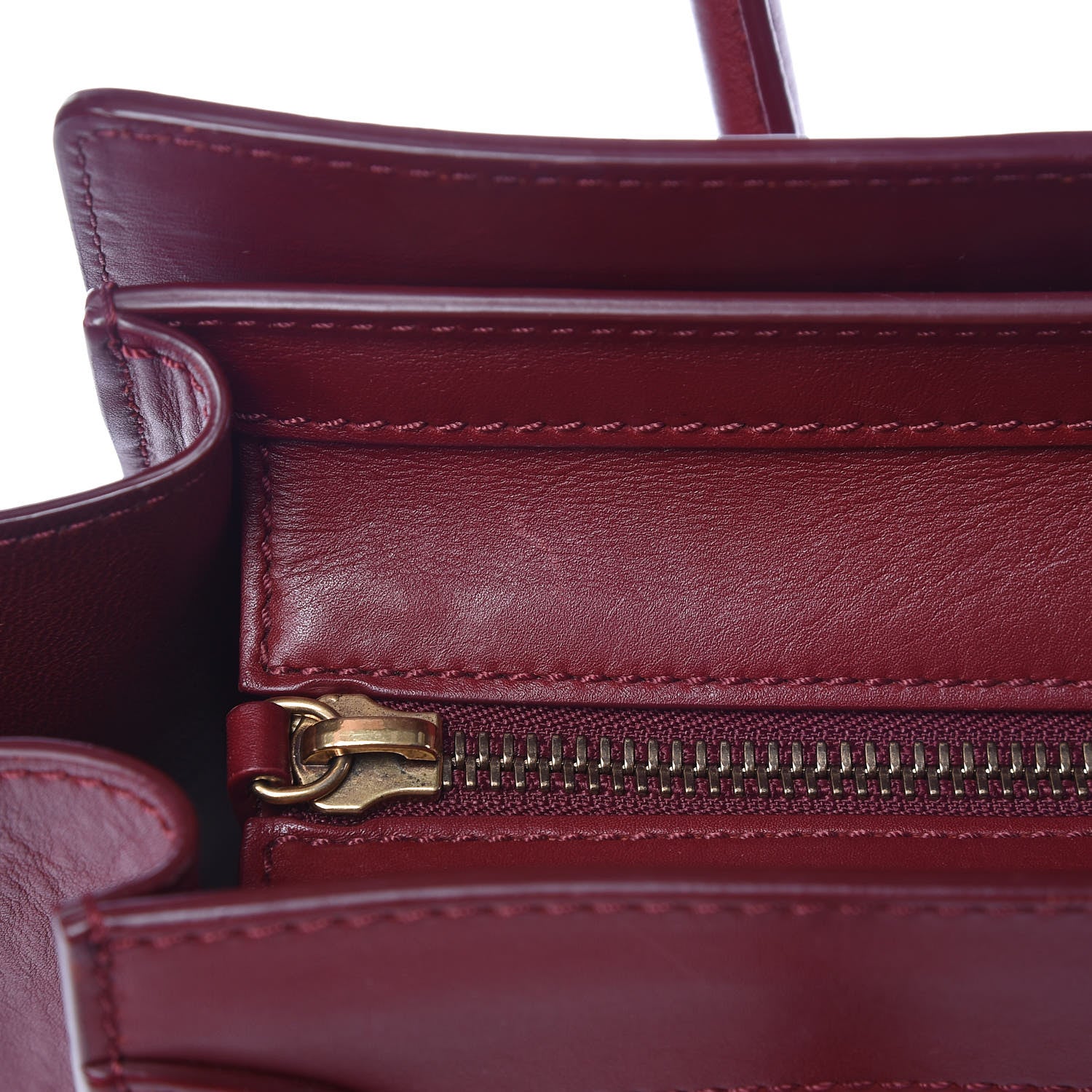 Celine Smooth Calfskin Micro Luggage Rust 18 of 18