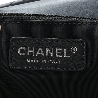 Chanel Calfskin Quilted Small Easy Shopping Tote Black 6 of 11