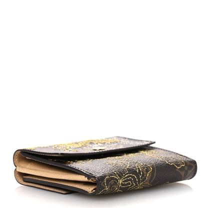 Louis Vuitton Monogram Dentelle Elise Wallet Gold 4 of 11