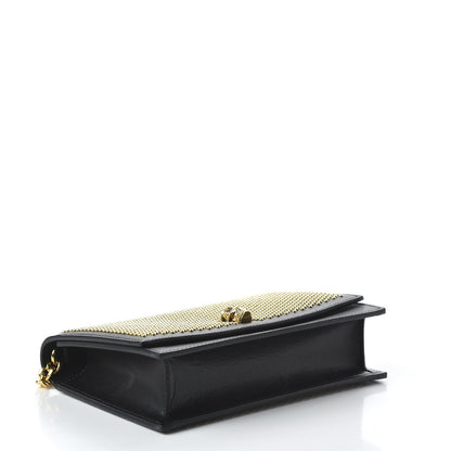Alexander McQueen Calfskin Studded Skull Small Crossbody Bag Black 4 of 9
