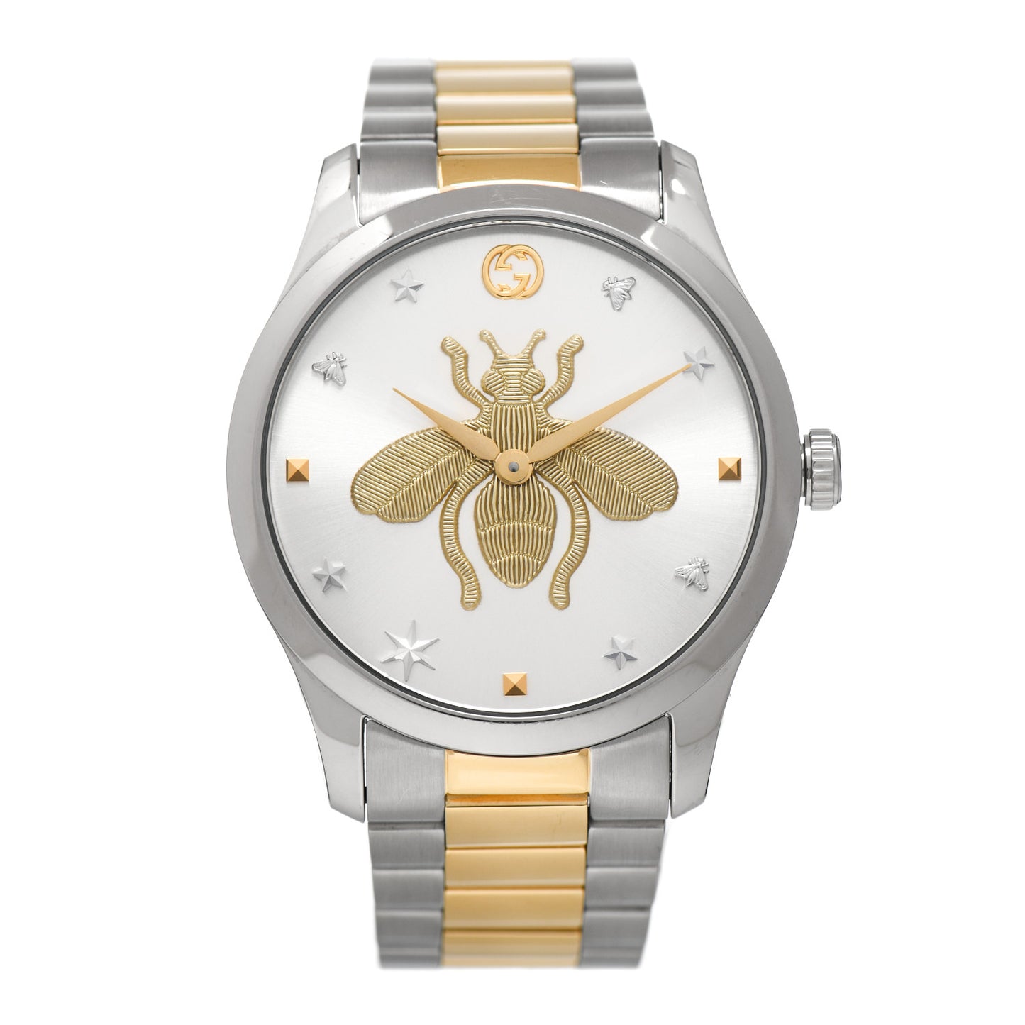 Stainless Steel 38mm G-Timeless Two Tone Bee Quartz Watch