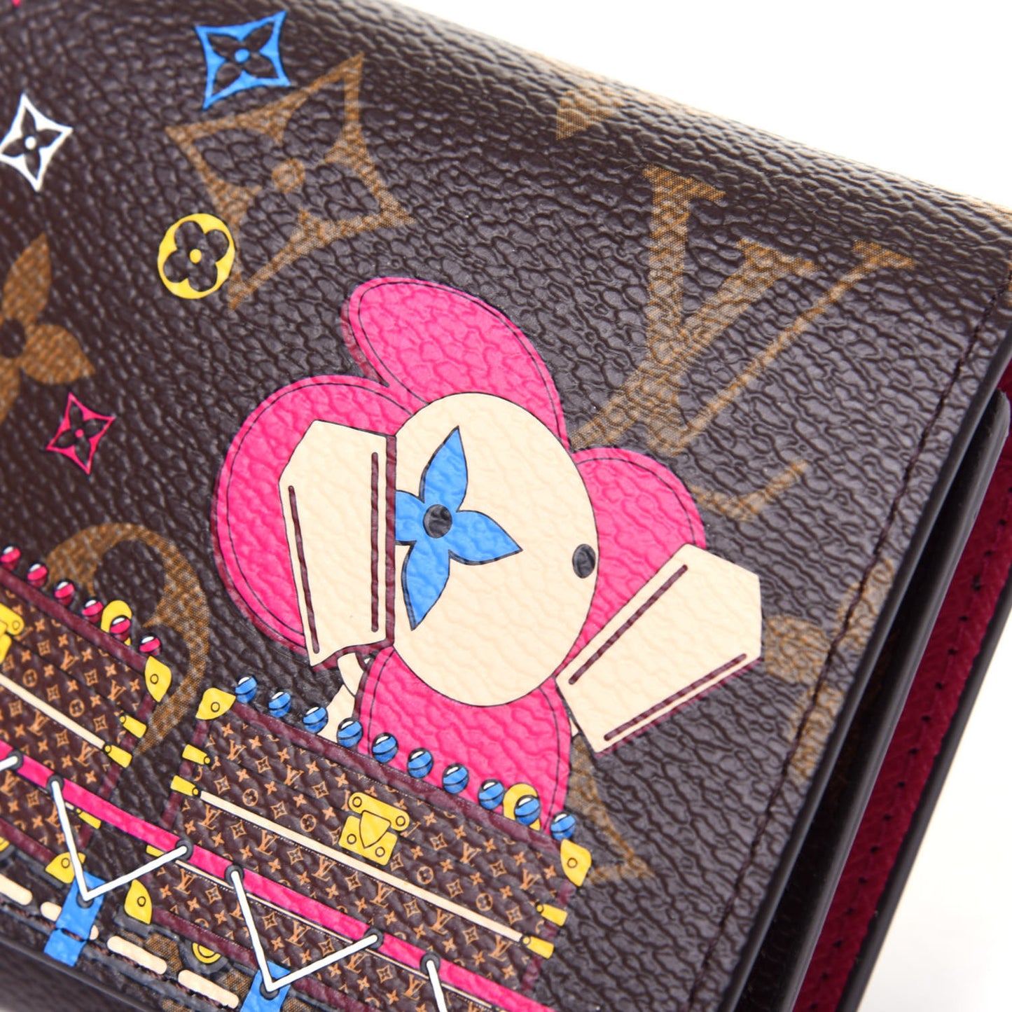 Monogram 2020 Christmas Animation Roller Coaster Victorine Wallet Pivoine