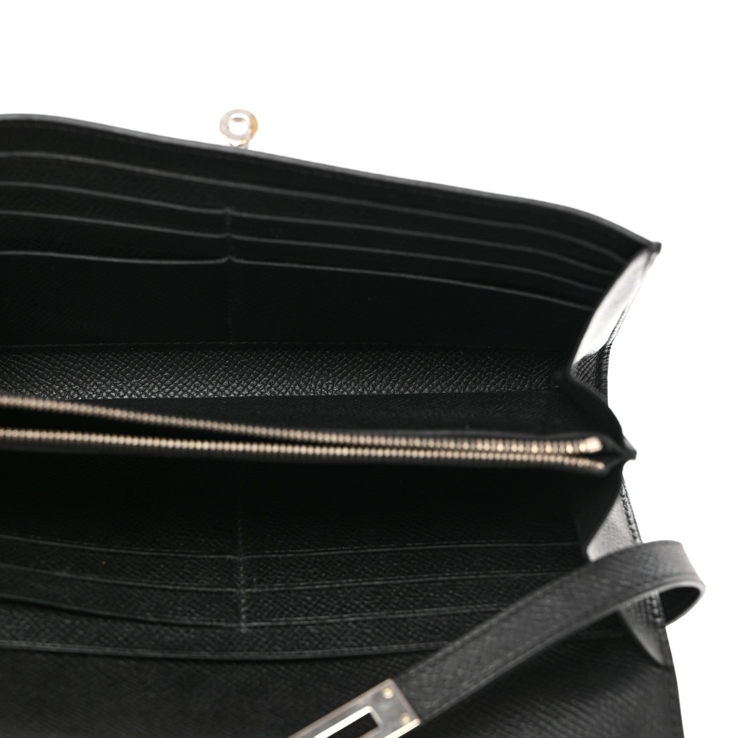 Hermes Epsom Kelly Longue Wallet Black 5 of 9