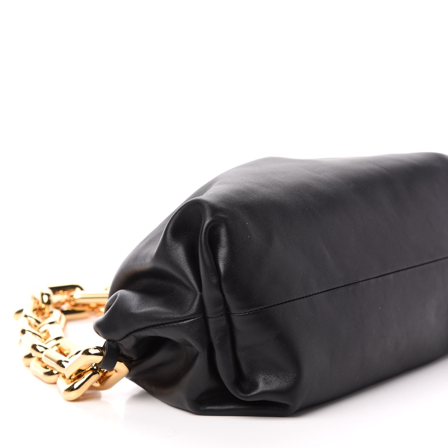 Bottega Veneta Calfskin The Pouch Chain Black 8 of 10