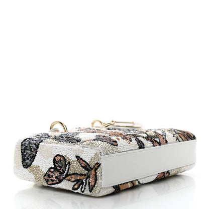 Christian Dior Calfskin Sequin Embroidered Butterfly Lady D-Joy Multicolor 4 of 10